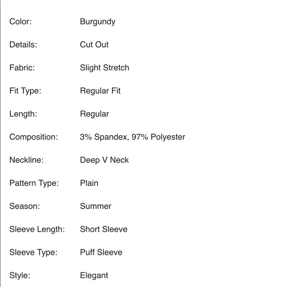 CUT-OUT SLEEVE LOW V NECK BLOUSE /TOP - Picture 6 of 8